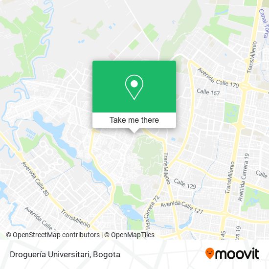 Mapa de Droguería Universitari