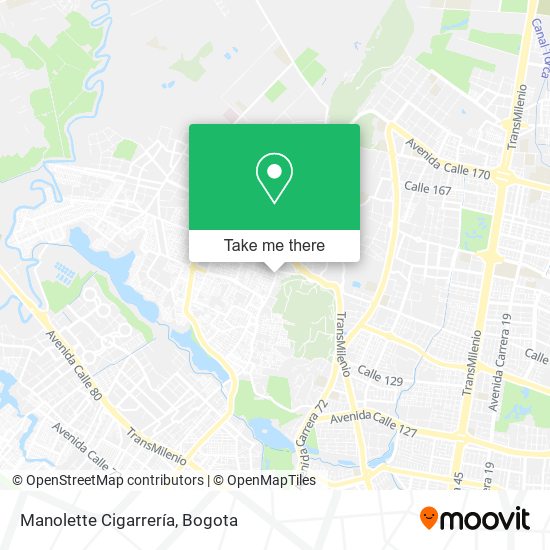 Mapa de Manolette Cigarrería