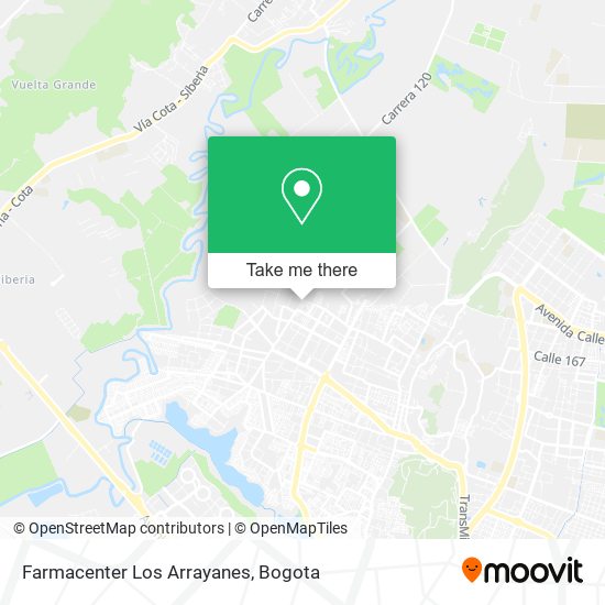 Farmacenter Los Arrayanes map