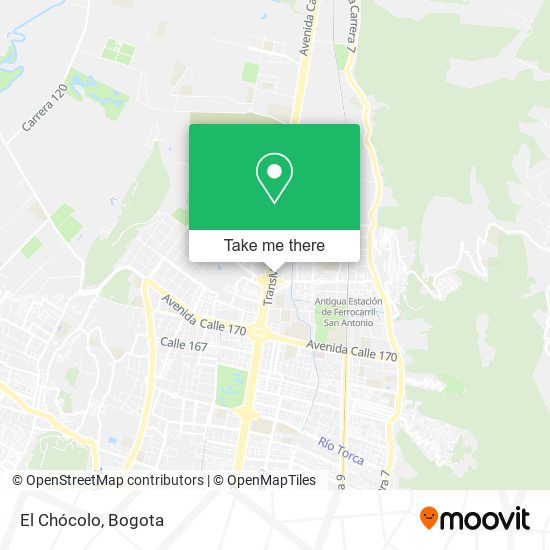 Mapa de El Chócolo