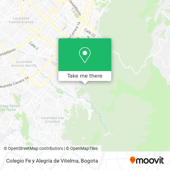 Colegio Fe y Alegría de Vitelma map