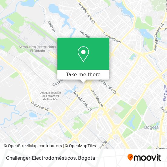 Challenger-Electrodomésticos map