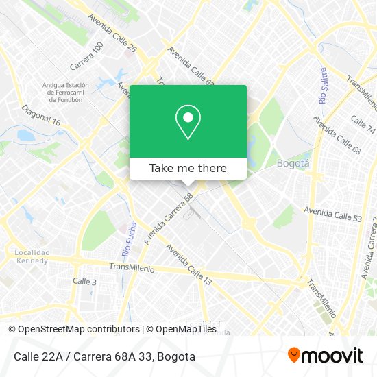 Calle 22A / Carrera 68A 33 map