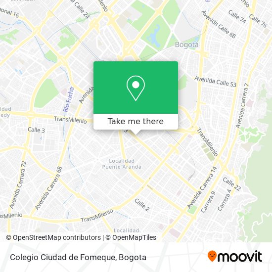 Mapa de Colegio Ciudad de Fomeque