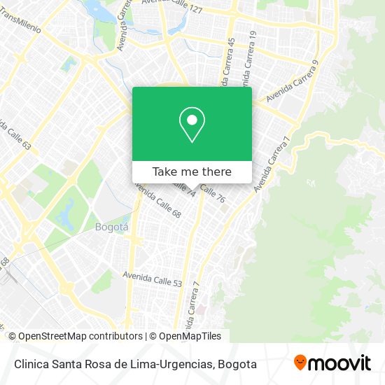Clinica Santa Rosa de Lima-Urgencias map