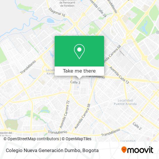 Colegio Nueva Generación Dumbo map
