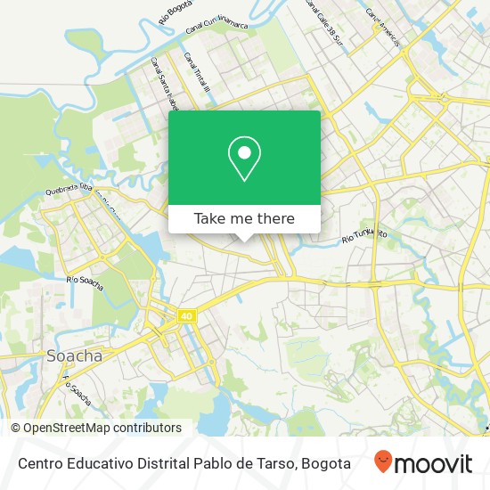 Centro Educativo Distrital Pablo de Tarso map