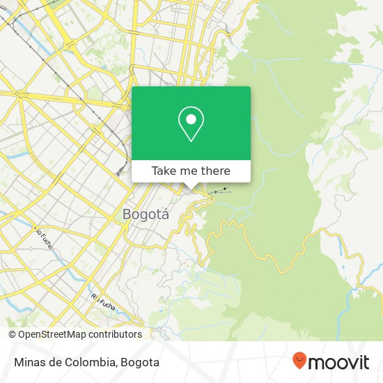Minas de Colombia map