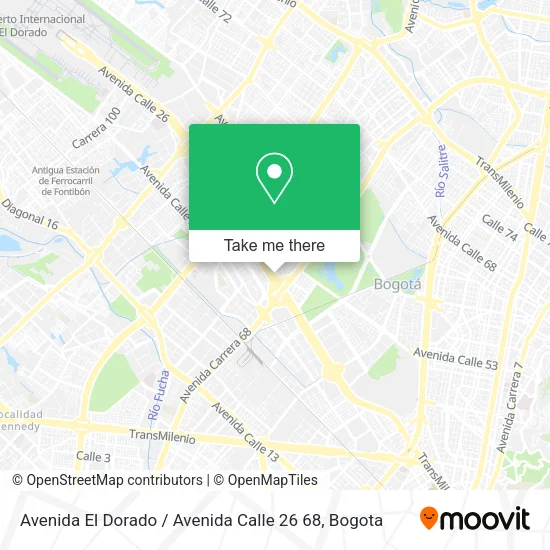 Mapa de Avenida El Dorado / Avenida Calle 26 68