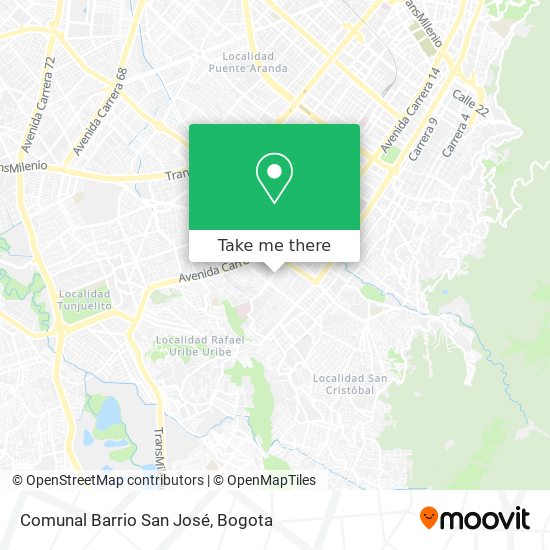 Comunal Barrio San José map