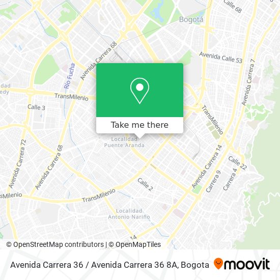Avenida Carrera 36 / Avenida Carrera 36 8A map