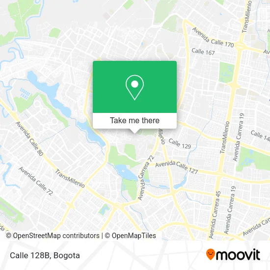 Mapa de Calle 128B