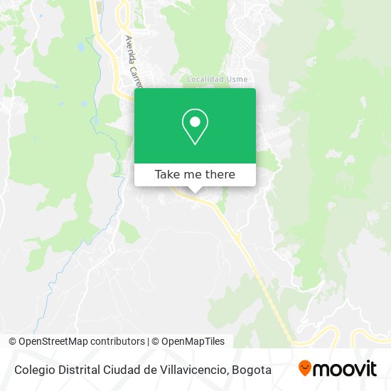 Colegio Distrital Ciudad de Villavicencio map