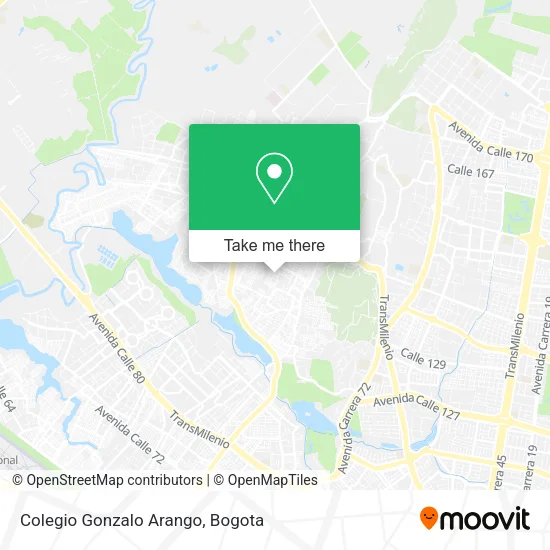 Colegio Gonzalo Arango map