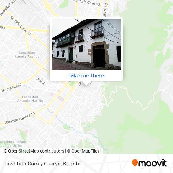 Instituto Caro y Cuervo map