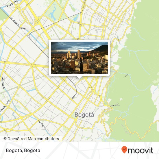 Bogotá map