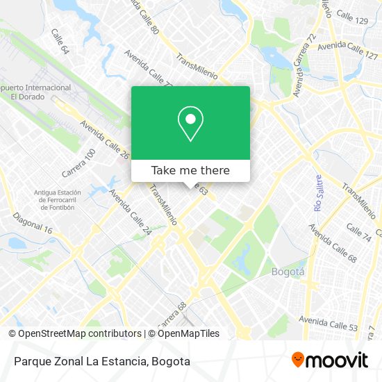 Mapa de Parque Zonal La Estancia