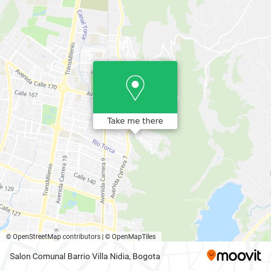 Mapa de Salon Comunal Barrio Villa Nidia