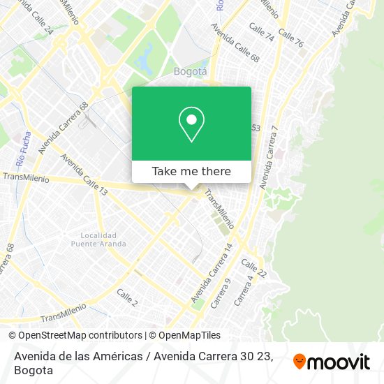 Avenida de las Américas / Avenida Carrera 30 23 map