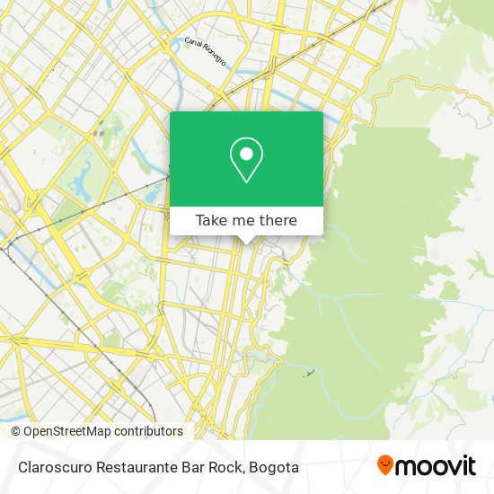 Mapa de Claroscuro Restaurante Bar Rock