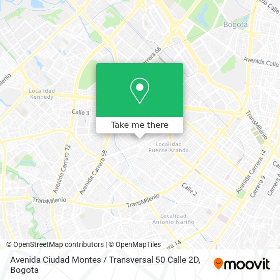 Avenida Ciudad Montes / Transversal 50 Calle 2D map