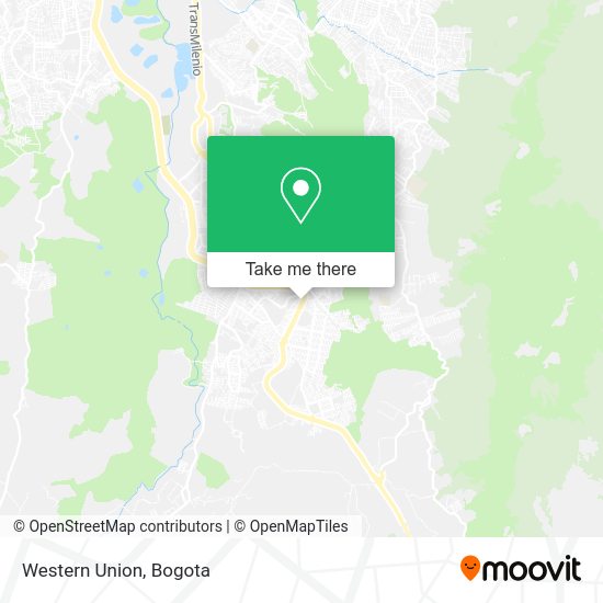 Mapa de Western Union