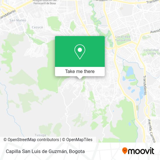 Capilla San Luis de Guzmán map