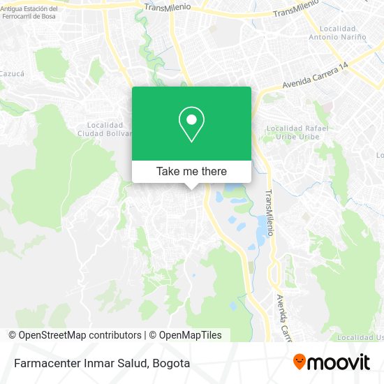 Mapa de Farmacenter Inmar Salud