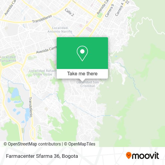 Mapa de Farmacenter Sfarma 36