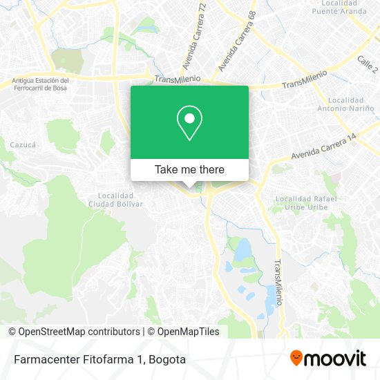 Mapa de Farmacenter Fitofarma 1