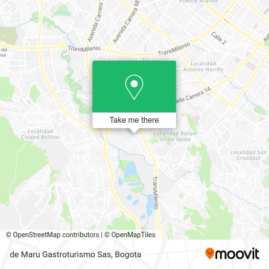 Mapa de de Maru Gastroturismo Sas