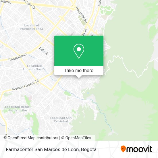 Farmacenter San Marcos de León map