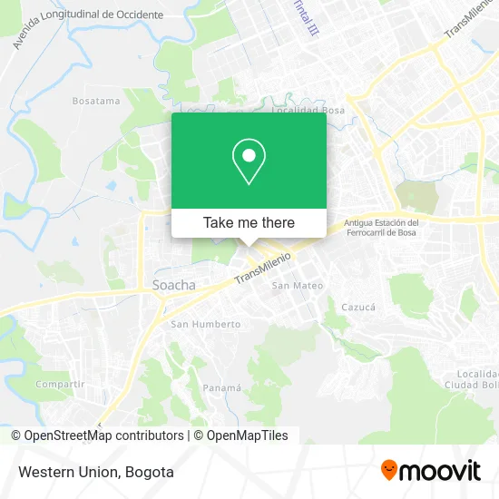 Western Union map