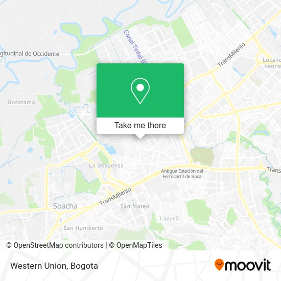 Western Union map