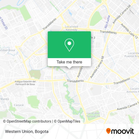 Mapa de Western Union