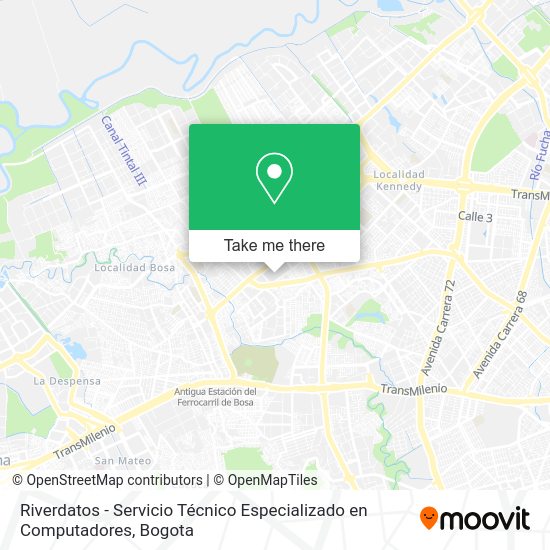 Riverdatos - Servicio Técnico Especializado en Computadores map