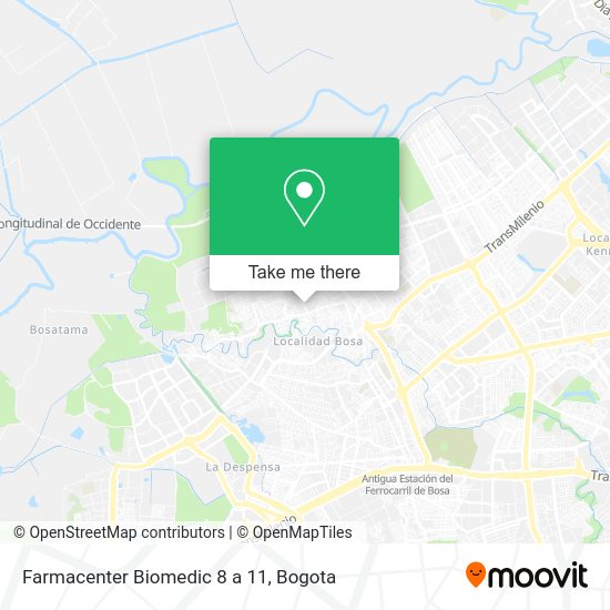 Mapa de Farmacenter Biomedic 8 a 11