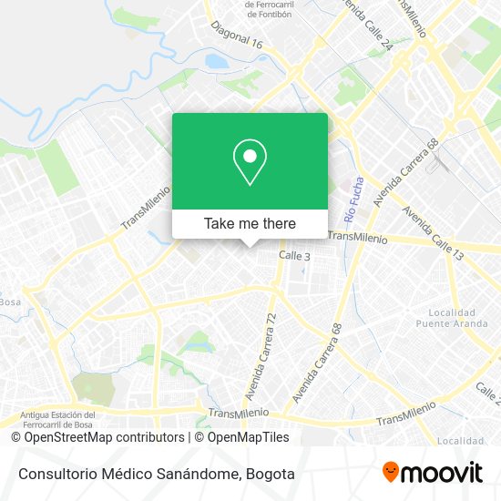 Consultorio Médico Sanándome map