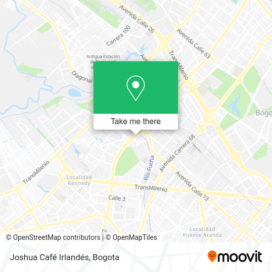 Joshua Café Irlandés map