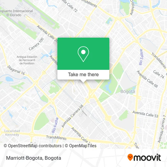 Marriott-Bogota map