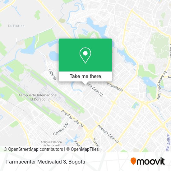 Mapa de Farmacenter Medisalud 3