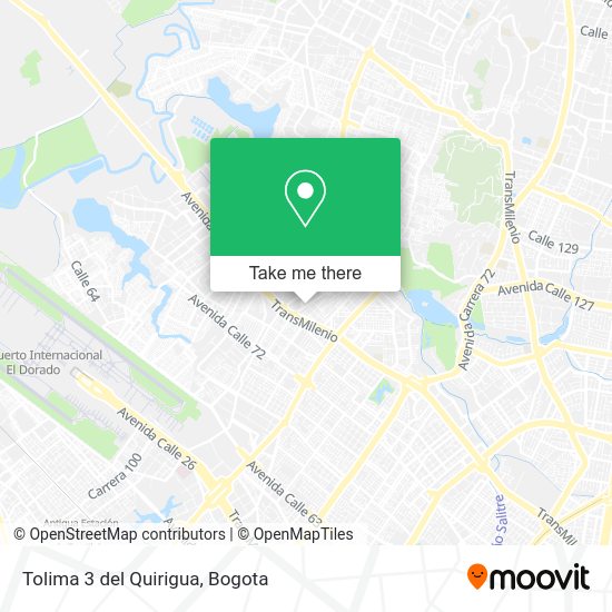 Mapa de Tolima 3 del Quirigua