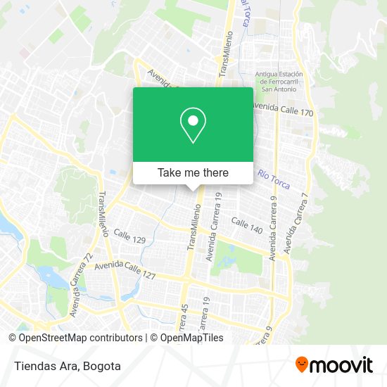 Mapa de Tiendas Ara