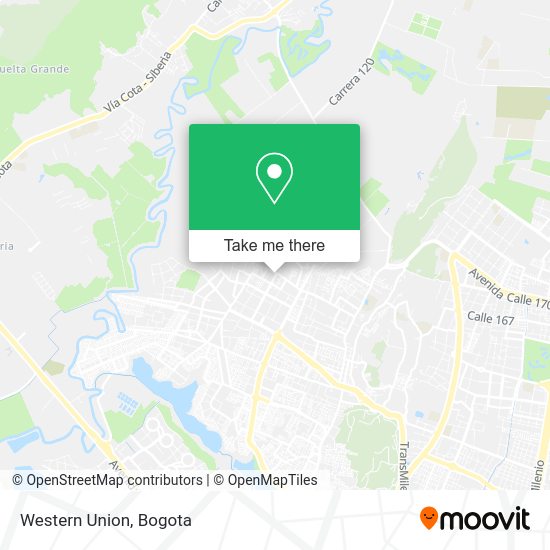 Mapa de Western Union