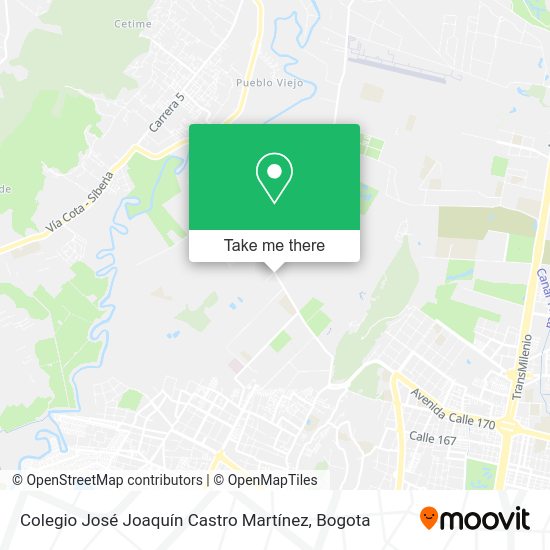 Mapa de Colegio José Joaquín Castro Martínez