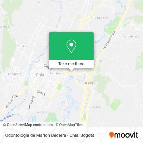 Odontología de Marlon Becerra - Chía map