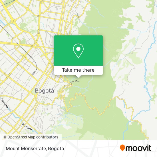 Mount Monserrate map