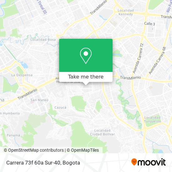 Mapa de Carrera 73f 60a Sur-40