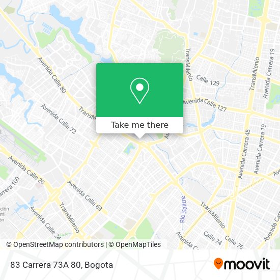 Mapa de 83 Carrera 73A 80
