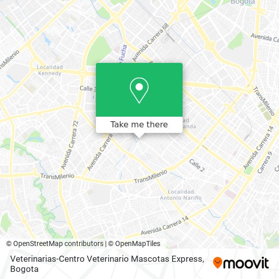 Veterinarias-Centro Veterinario Mascotas Express map